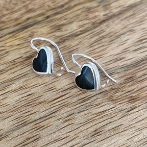 Silver and Onyx earrings